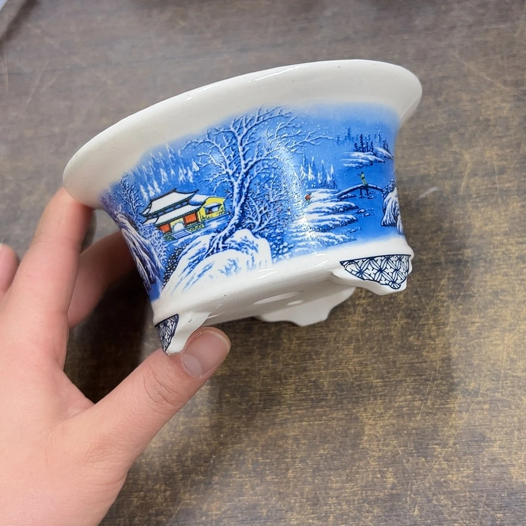 紫砂花盆915号瑕疵13/6.5cm