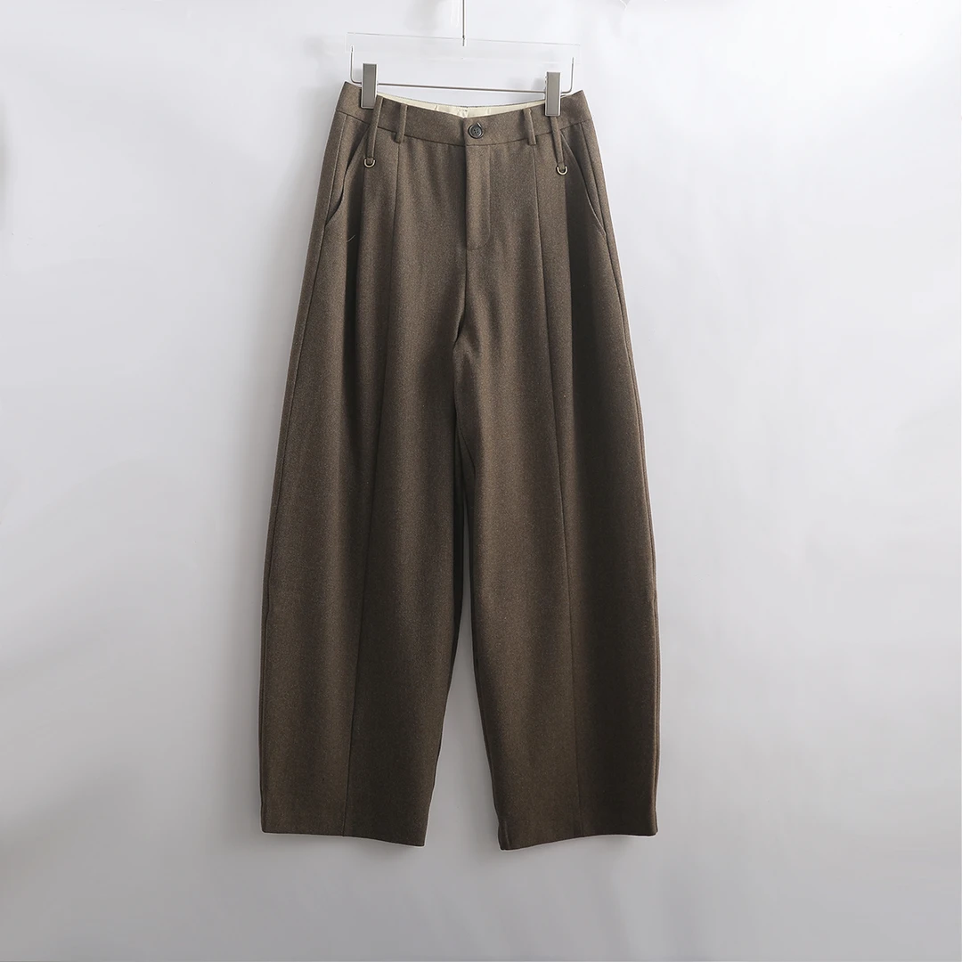 K11B-58633 品质柜货！精裁！女士秋冬时尚简约百搭纯色宽松休闲裤