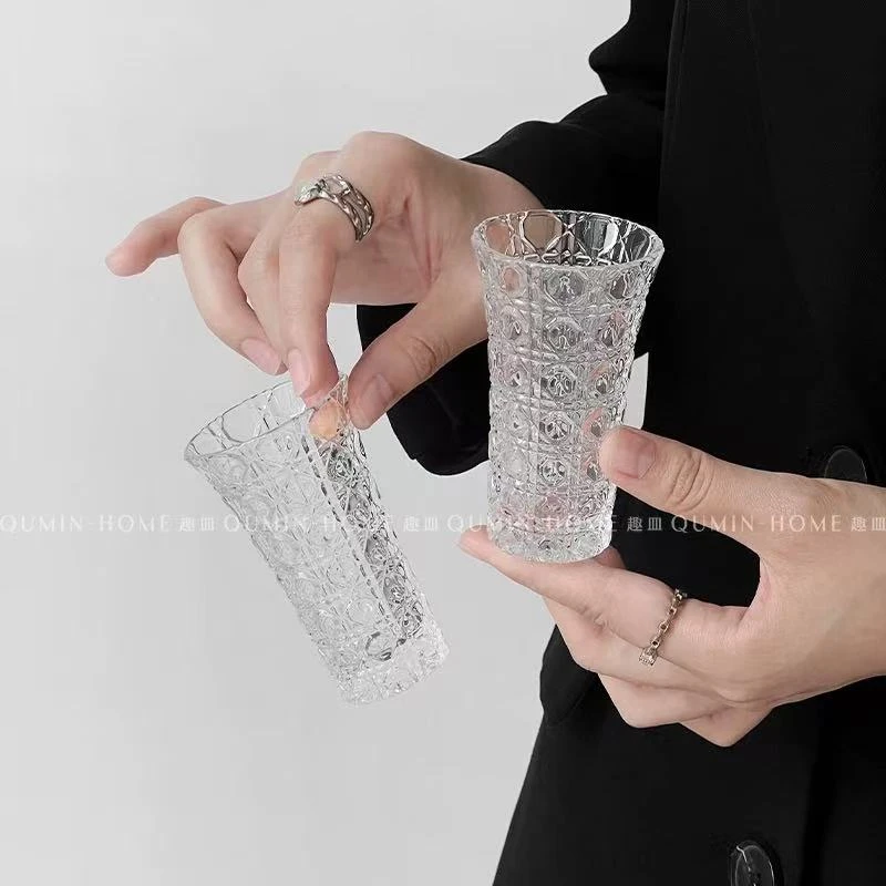 轻奢宝石纹小酒杯高颜值家用一口小酒杯酒杯套装烈酒杯白酒杯