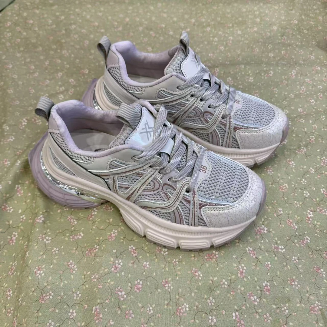 【樱花】巴黎*2025新品复古增高厚底老爹鞋运动鞋13902