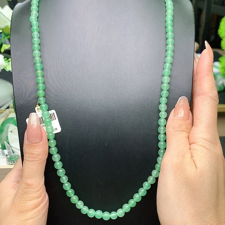 石英质玉珠串未镶嵌