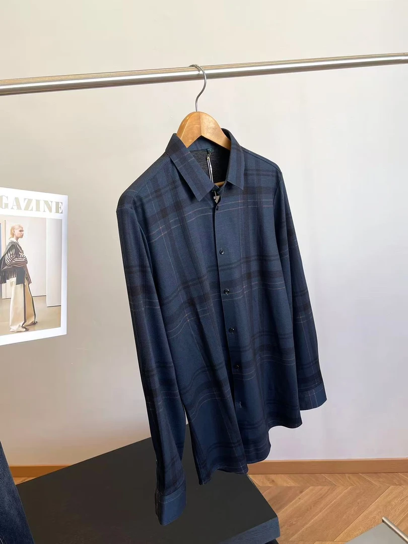 特！绵羊毛轻暖系列！商场余D 四面弹无痕长袖衬衫 C2181 男装H6918