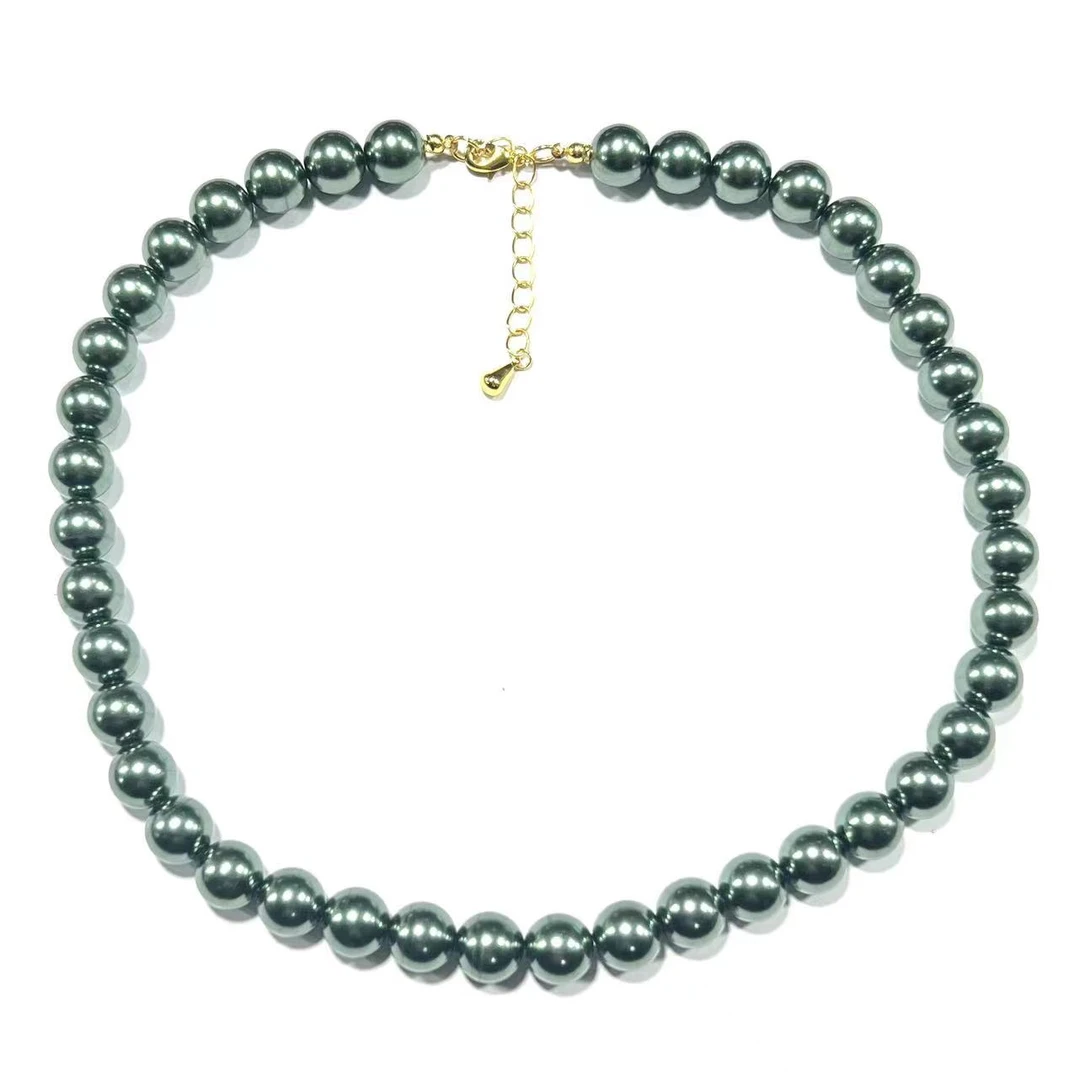 AE614-精美珍珠项链-10mm