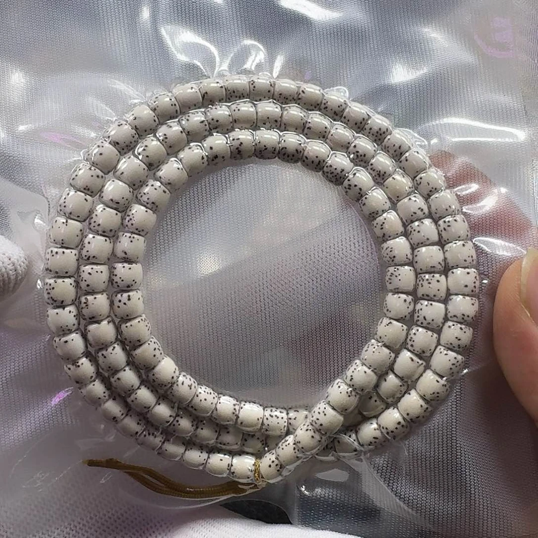 星月菩提手串星月菩提7*6原生态留白直切