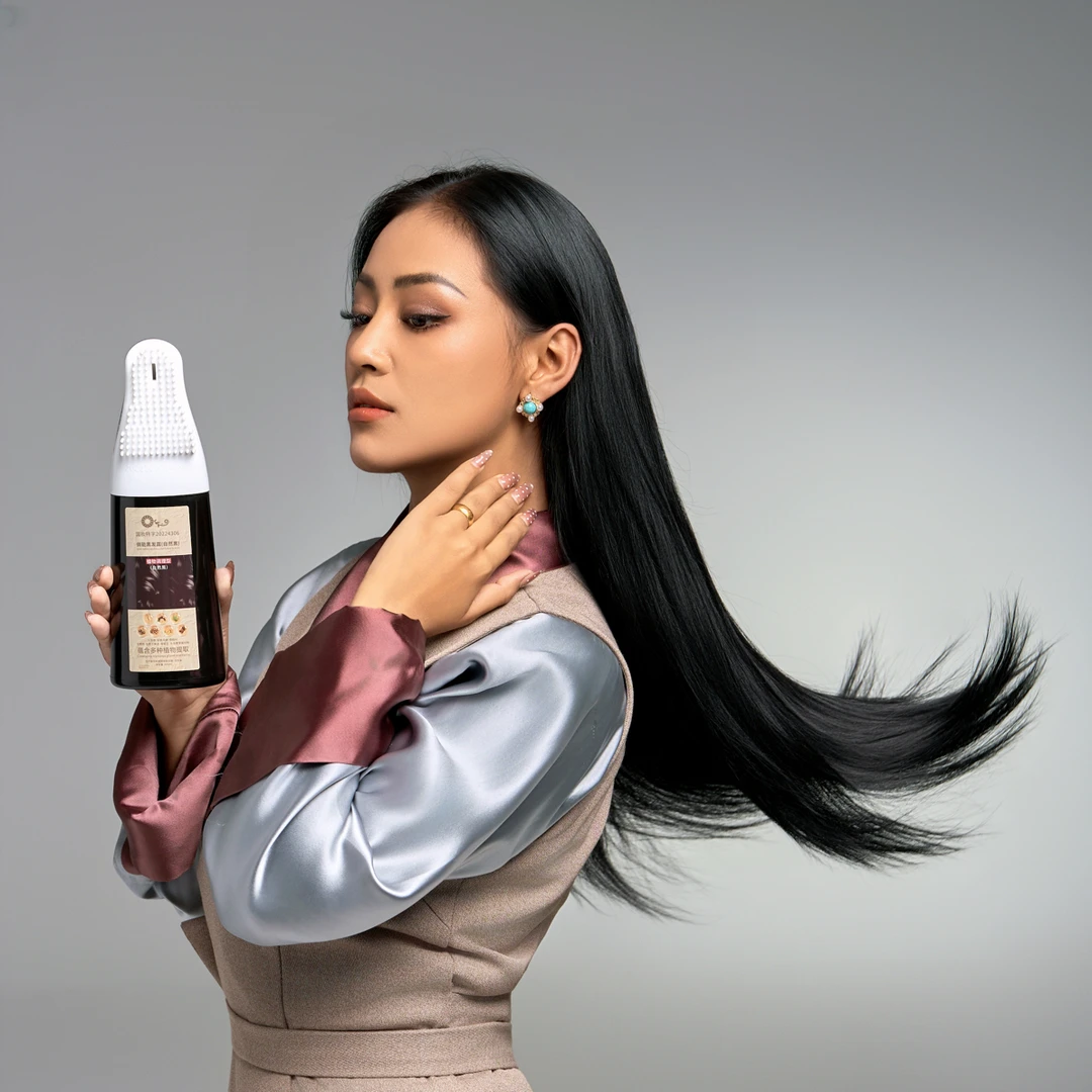 俏能黑发露(自然黑)（送工具.一个一擦净）