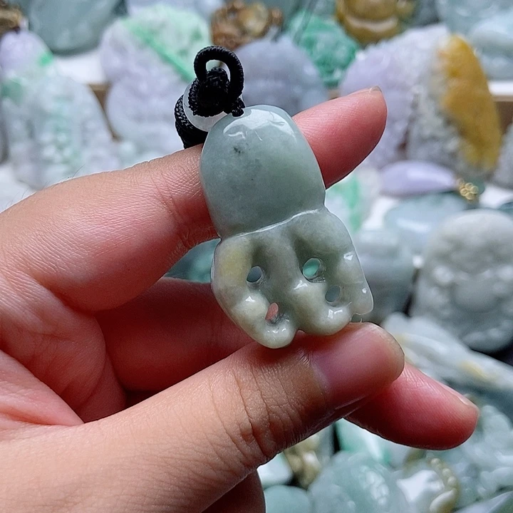 翡翠未镶嵌吊坠(不含链)1