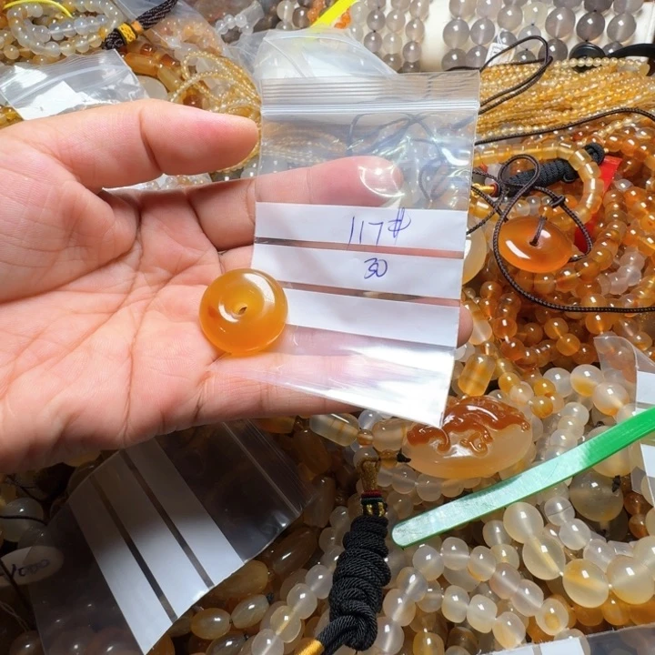 玛瑙/玉髓颈饰未镶嵌雪*1117