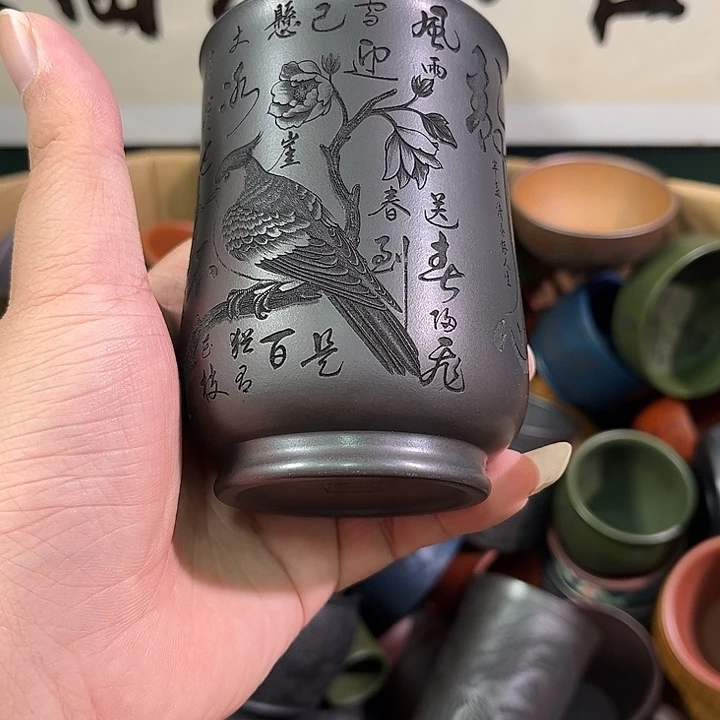 茶杯紫砂全手工紫砂主人杯