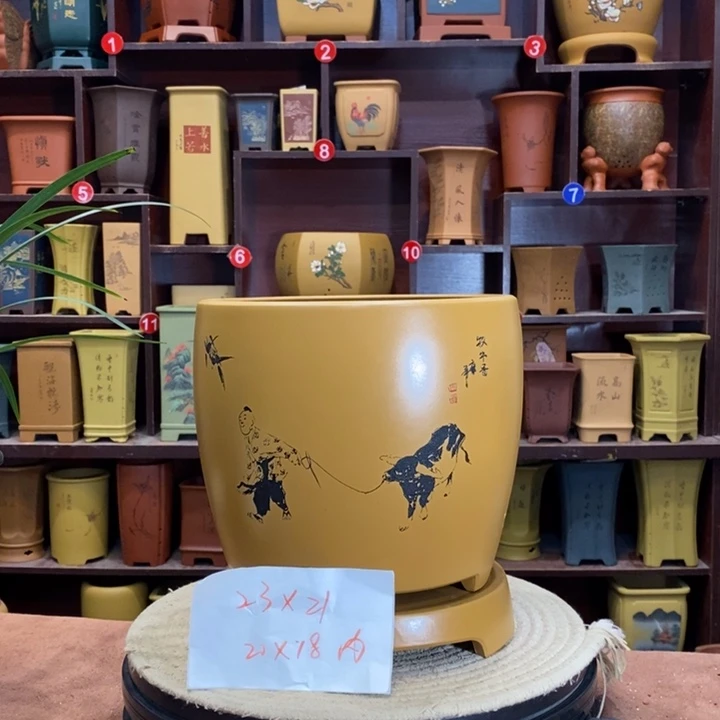 紫砂花盆紫砂花盆