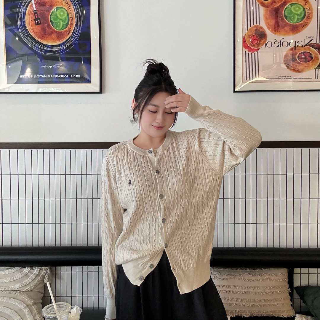 【大码】【春天颜色】81126大码女装刺绣针织衫开衫短外套外搭长袖