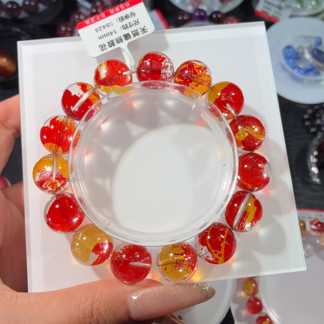 未镶嵌手链水晶锦鲤胶花