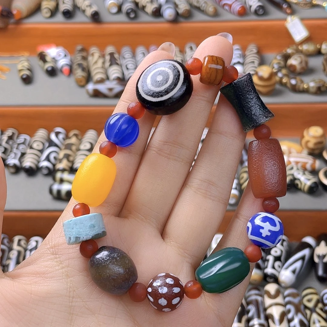 玛瑙/玉髓合金颈饰