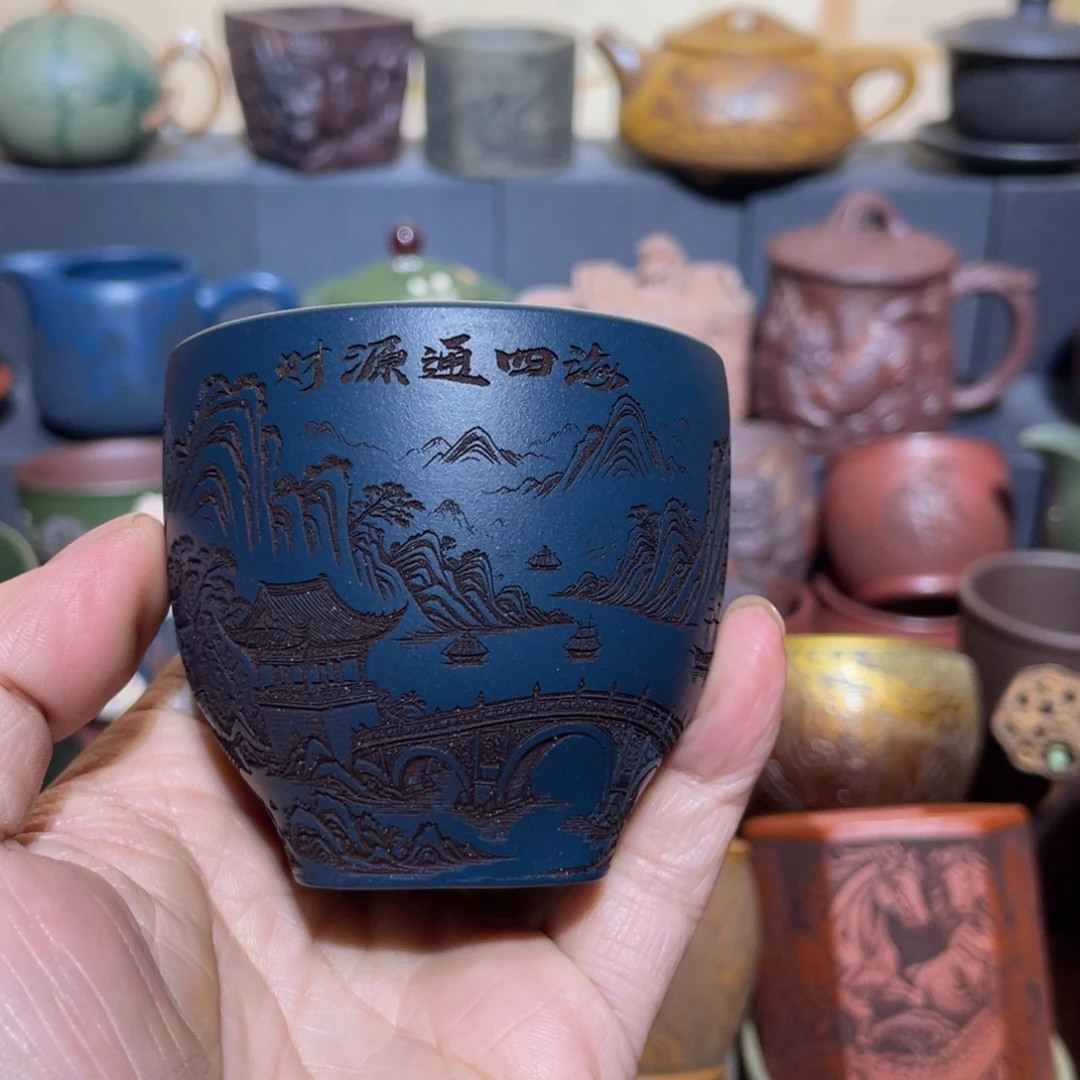 原矿紫砂手工主人杯