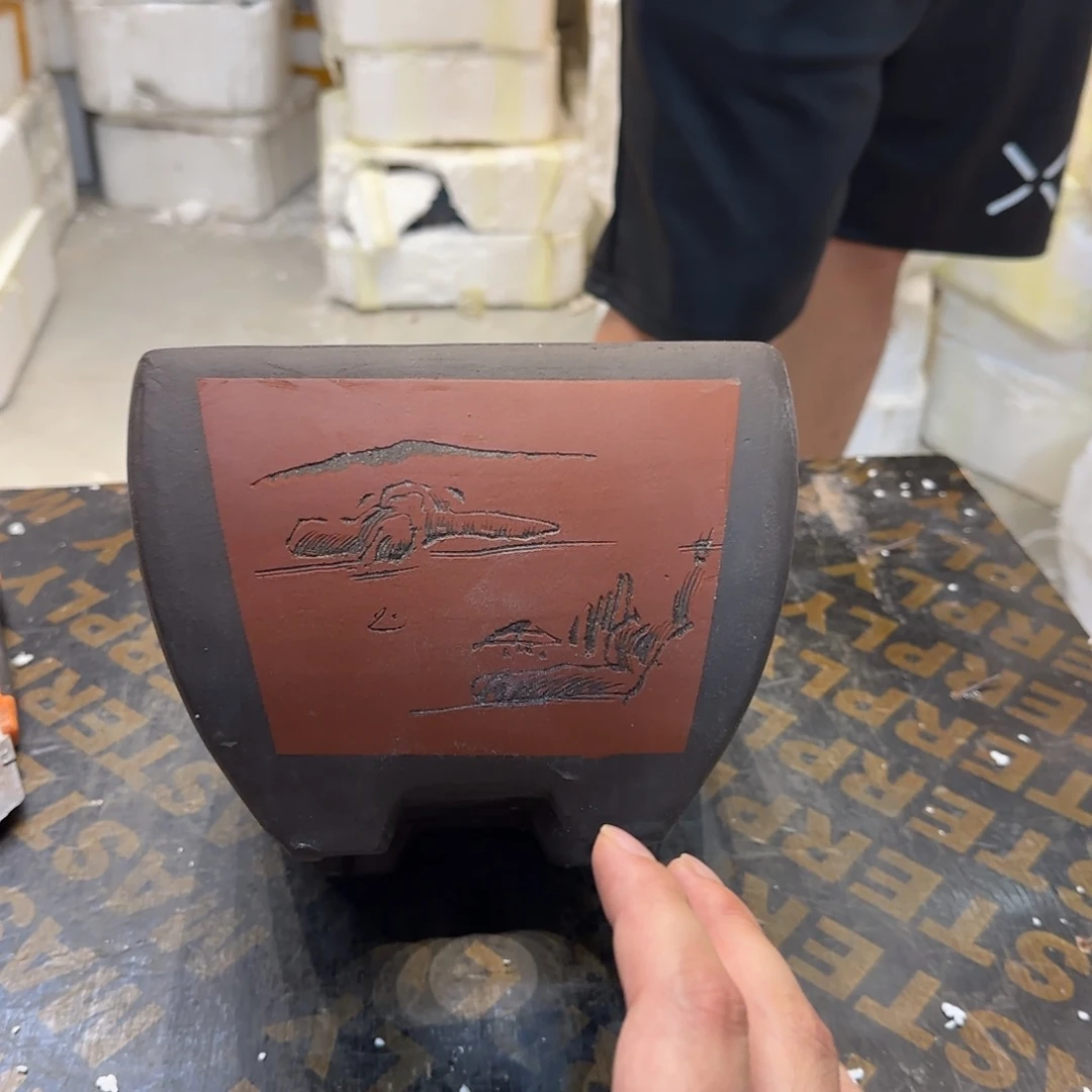 紫砂花盆口径20厘米