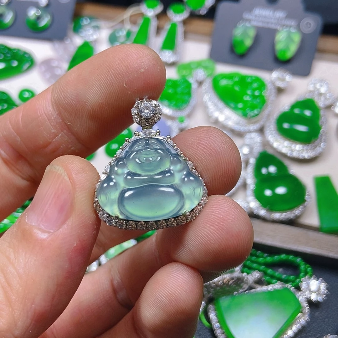 翡翠银S925镶嵌吊坠(不含链)736吊坠