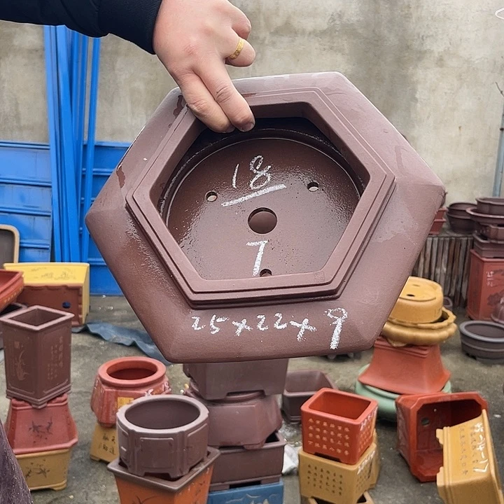 紫砂花盆紫砂等传统