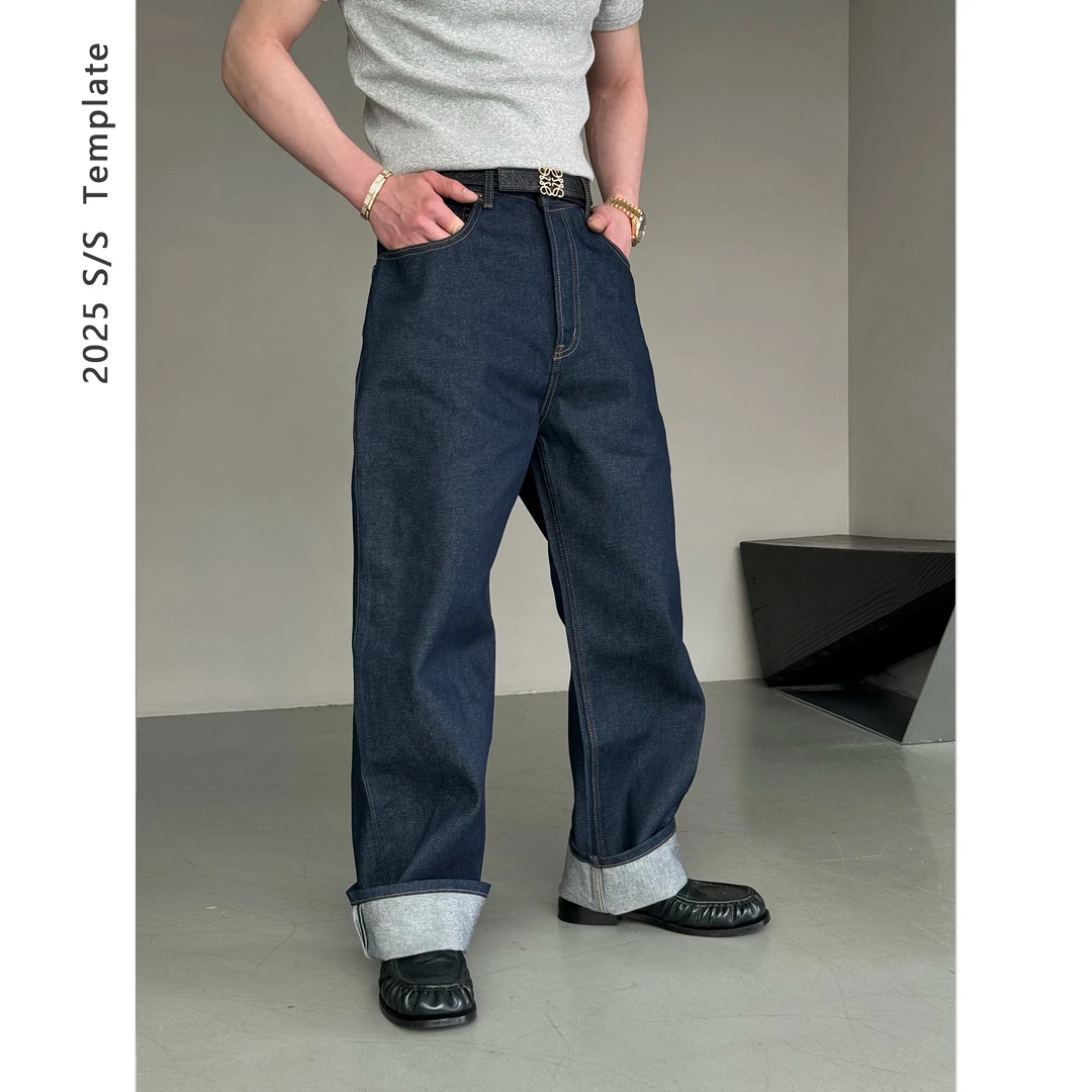 Grand Blanc 长期主义 14OZ可翻边A*C原色丹宁牛仔裤