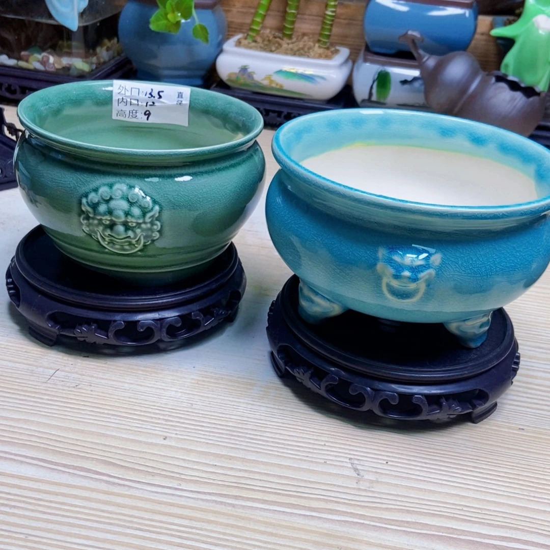 瓷片陶瓷花盆陶瓷艺术