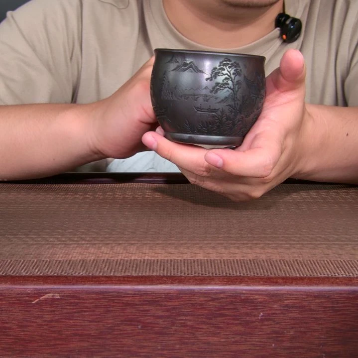 茶杯紫砂高货放漏