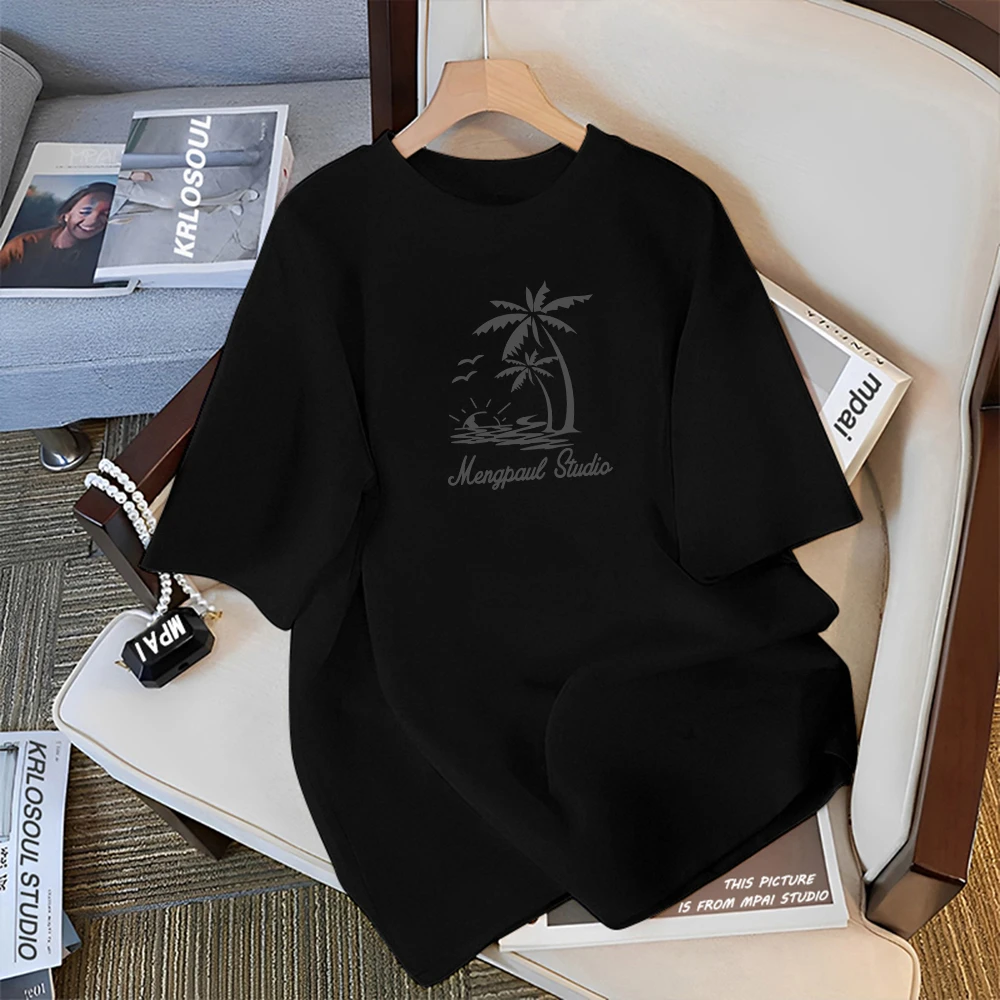 印花嘻哈风T恤男士短袖夏季柔软上衣透气凉爽半袖体恤冰丝痞帅男