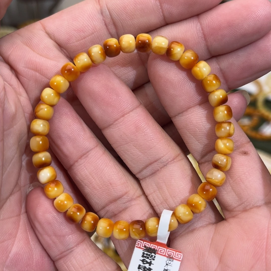 琥珀未镶嵌手链6.0mm