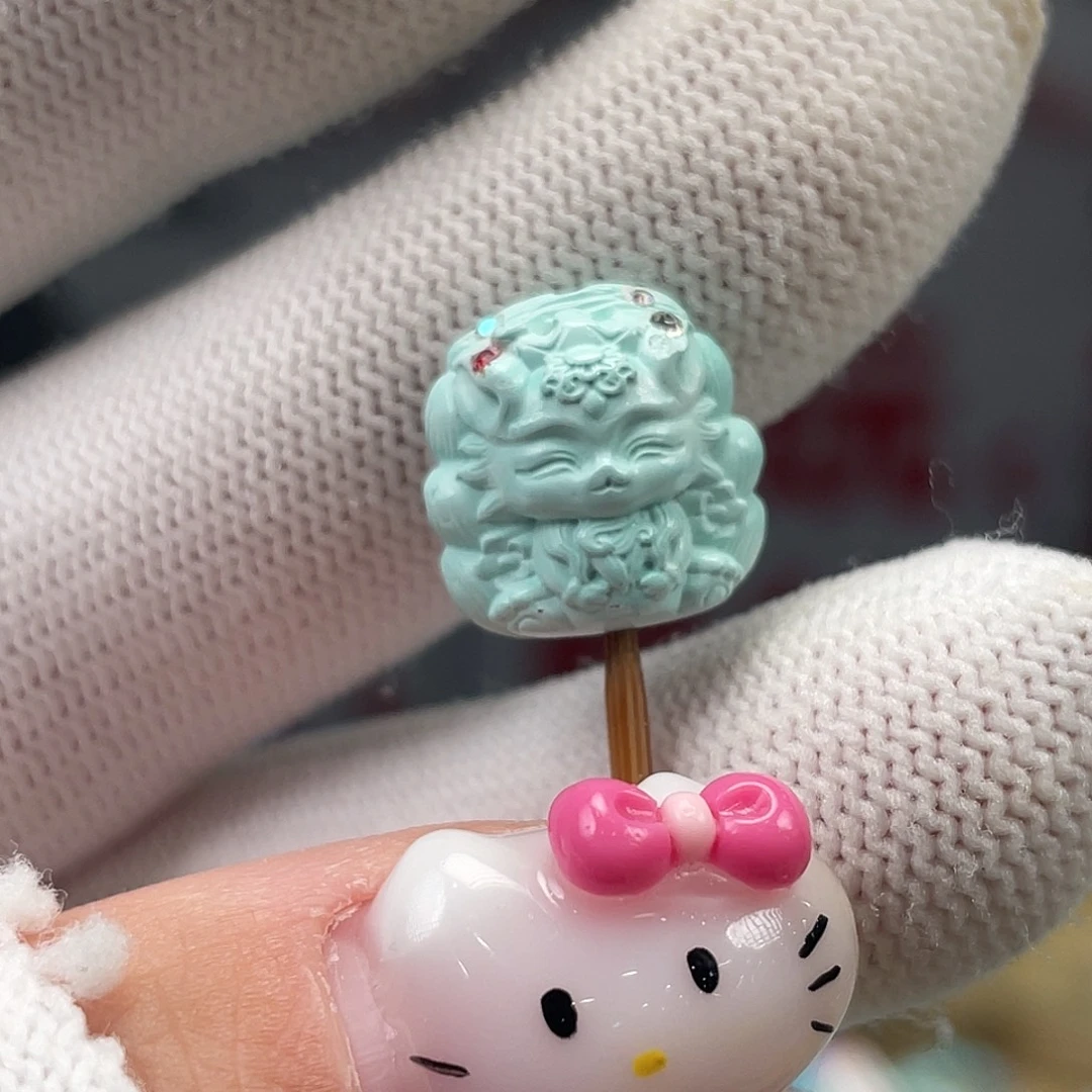 绿松石未镶嵌挂件