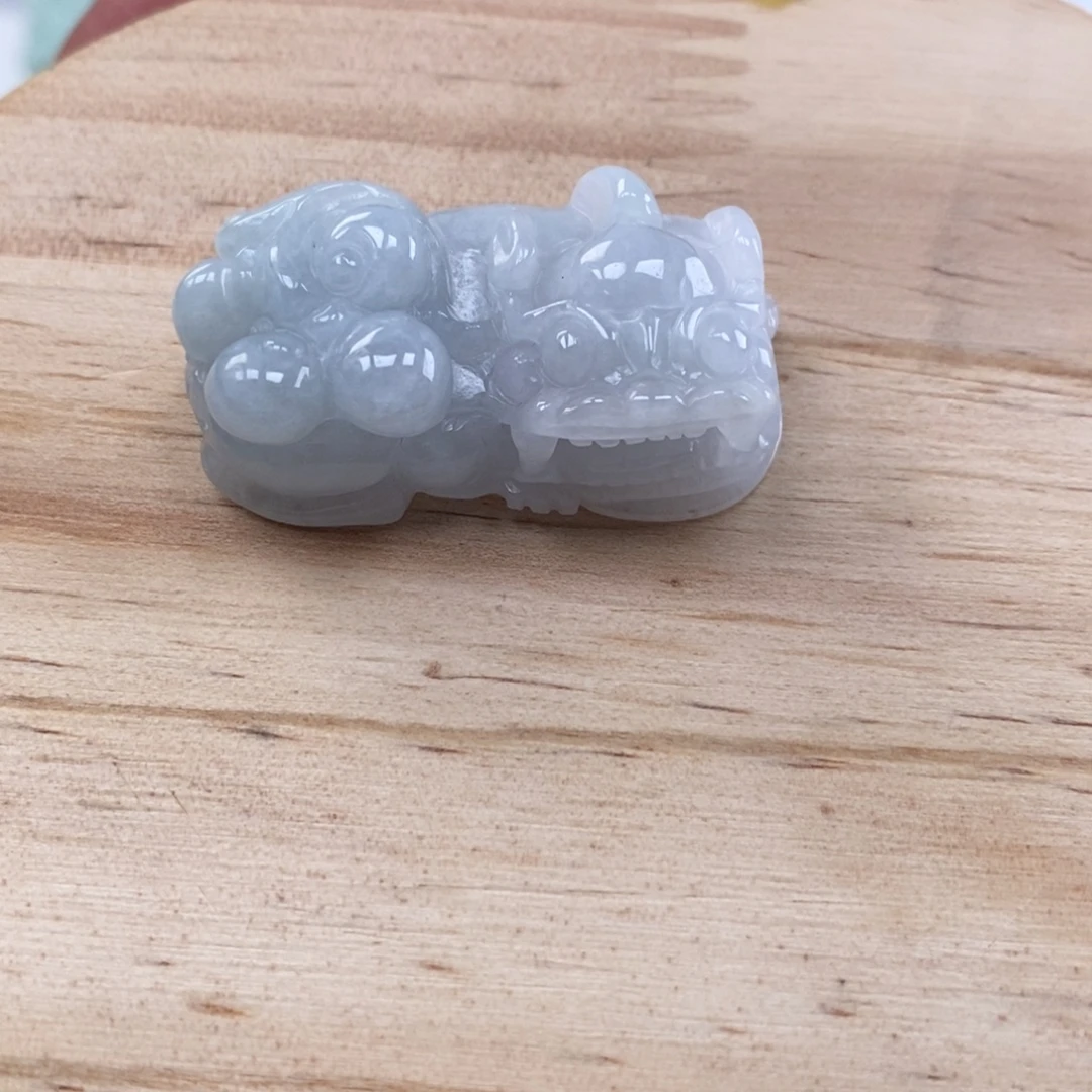 翡翠未镶嵌颈饰多人霸王貔貅吊坠