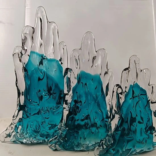 琉璃琉璃山摆件手工制作