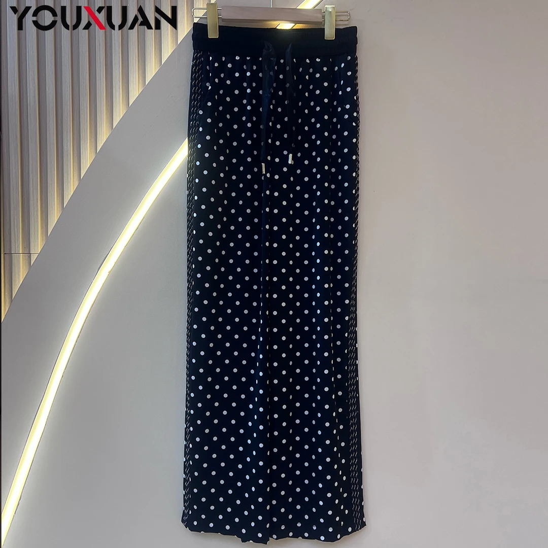 2025夏季新款时尚显瘦女士百搭弹力高腰休闲透气直筒裤子7888