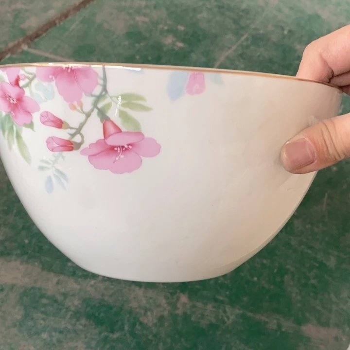 8英寸深汤碗骨质瓷花色