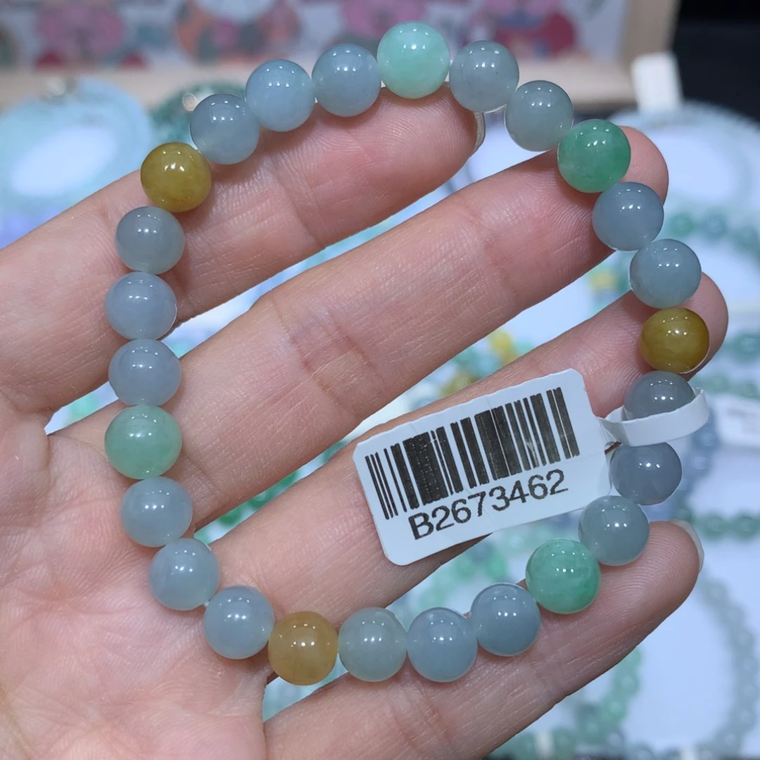 翡翠未镶嵌手链天然