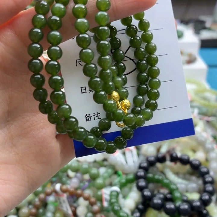 和田玉未镶嵌手串