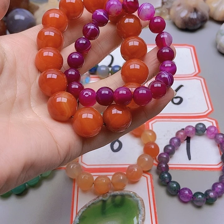 【闪购商品】未镶嵌玛瑙/玉髓珠宝半成品静**深