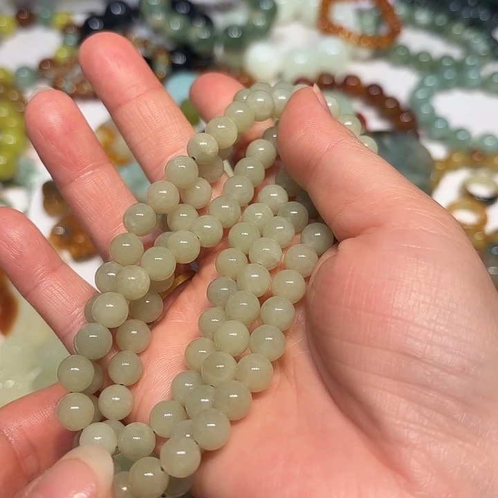 蛇纹石玉未镶嵌手串