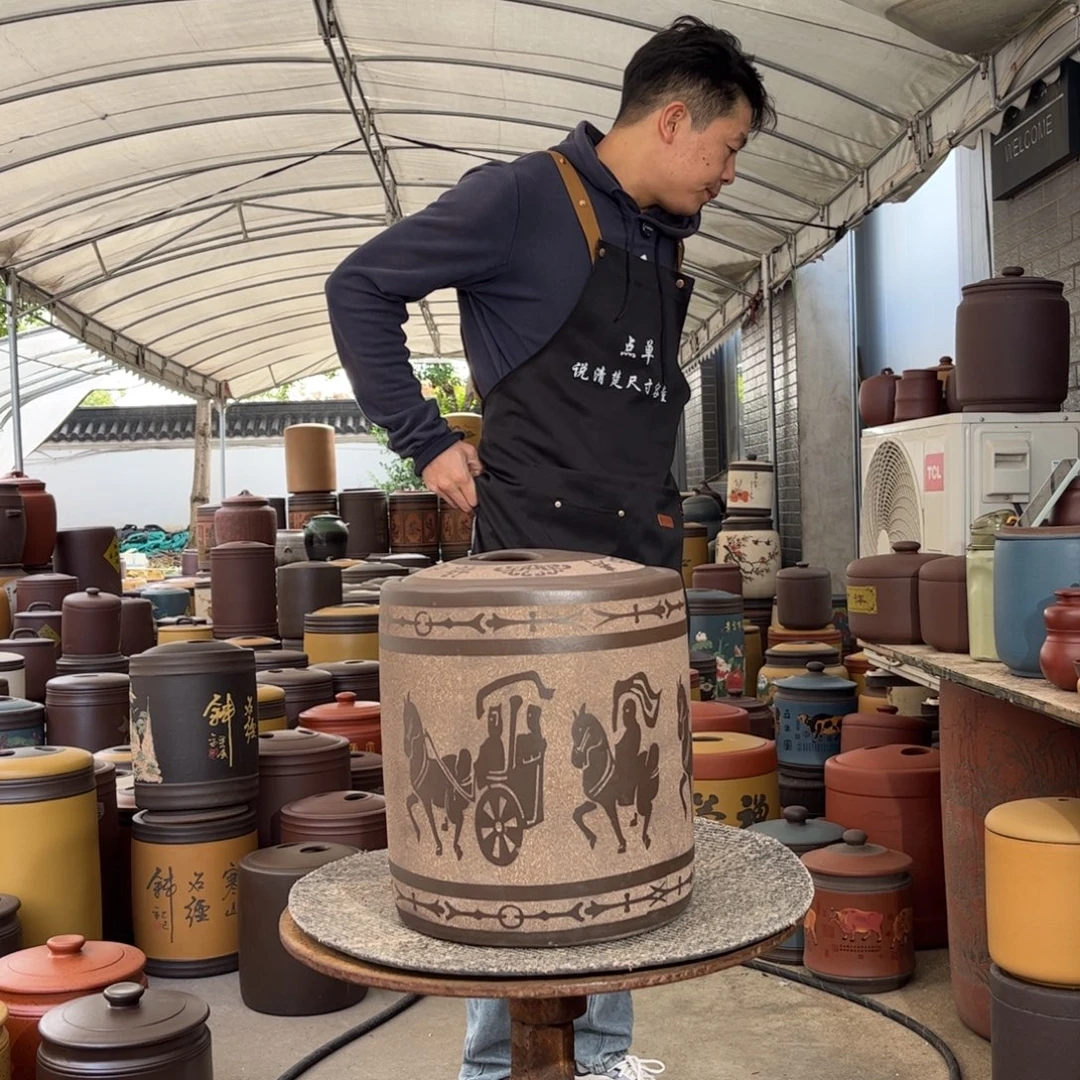 茶叶罐紫砂10 饼茶叶罐