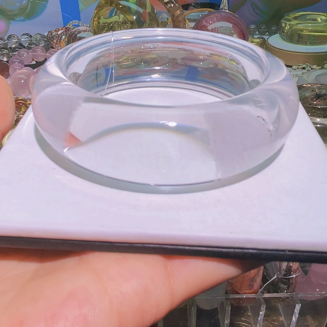 手镯水晶未镶嵌天然白幽灵福利款小轮胎58➕圈