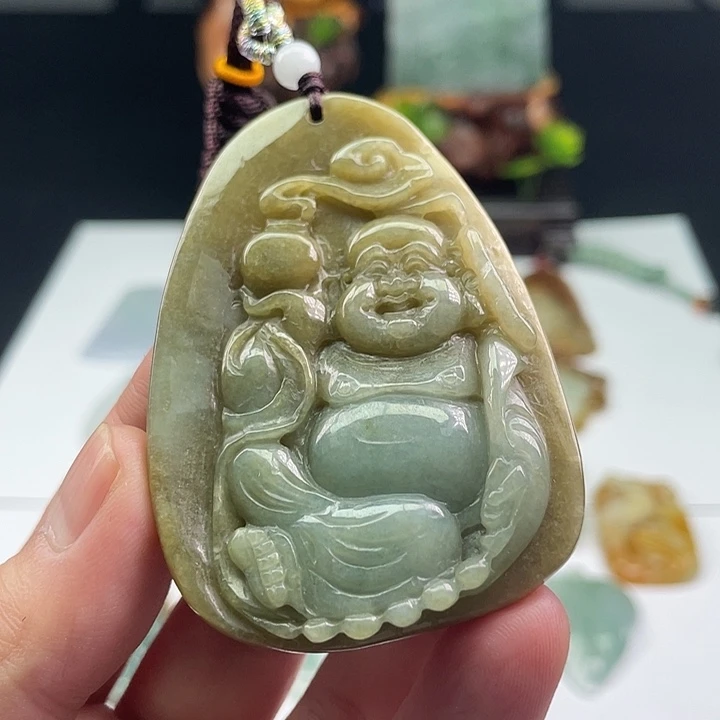 翡翠未镶嵌颈饰吊坠