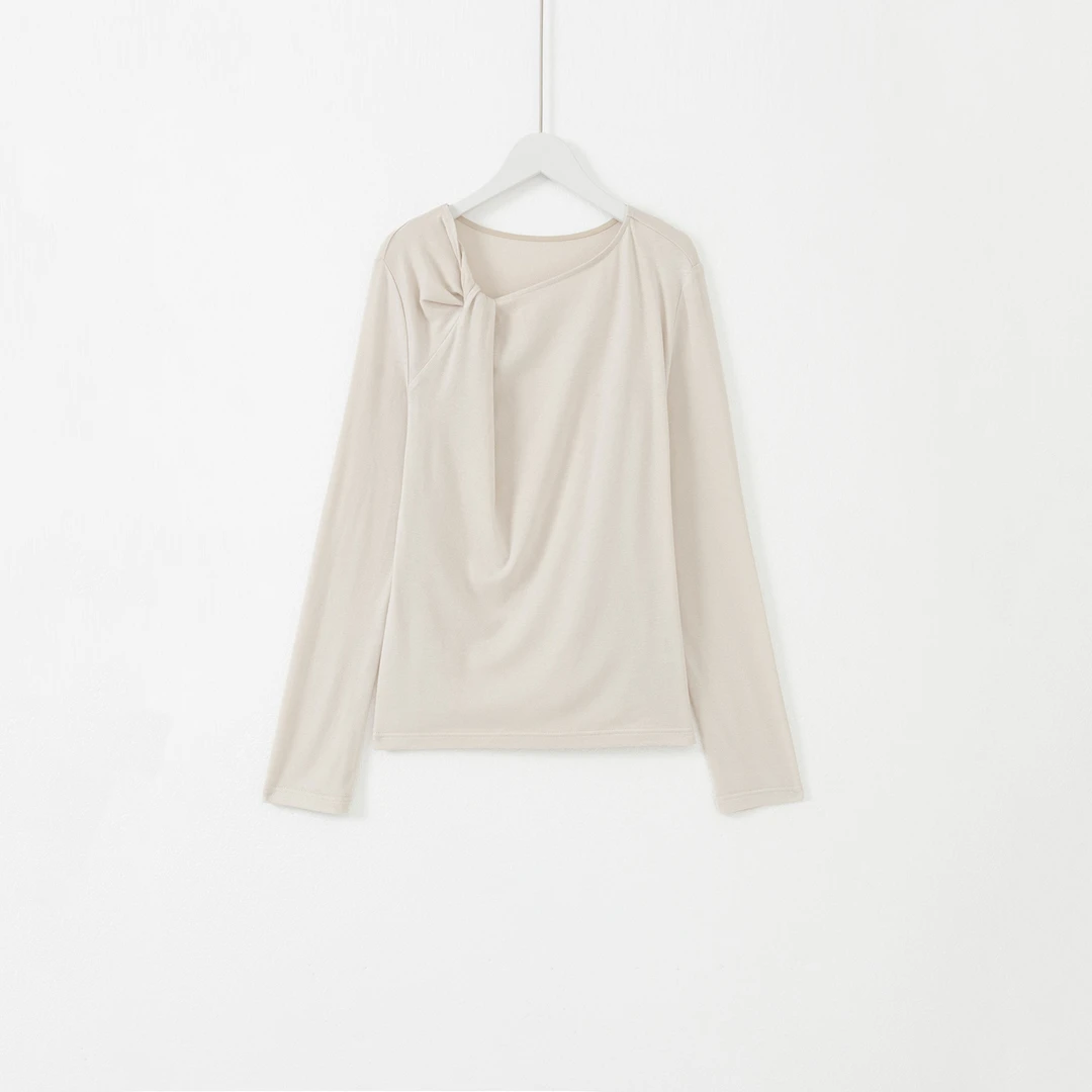 几里与麻 不规则扭结打底衫 衣长53 胸围88 2080751