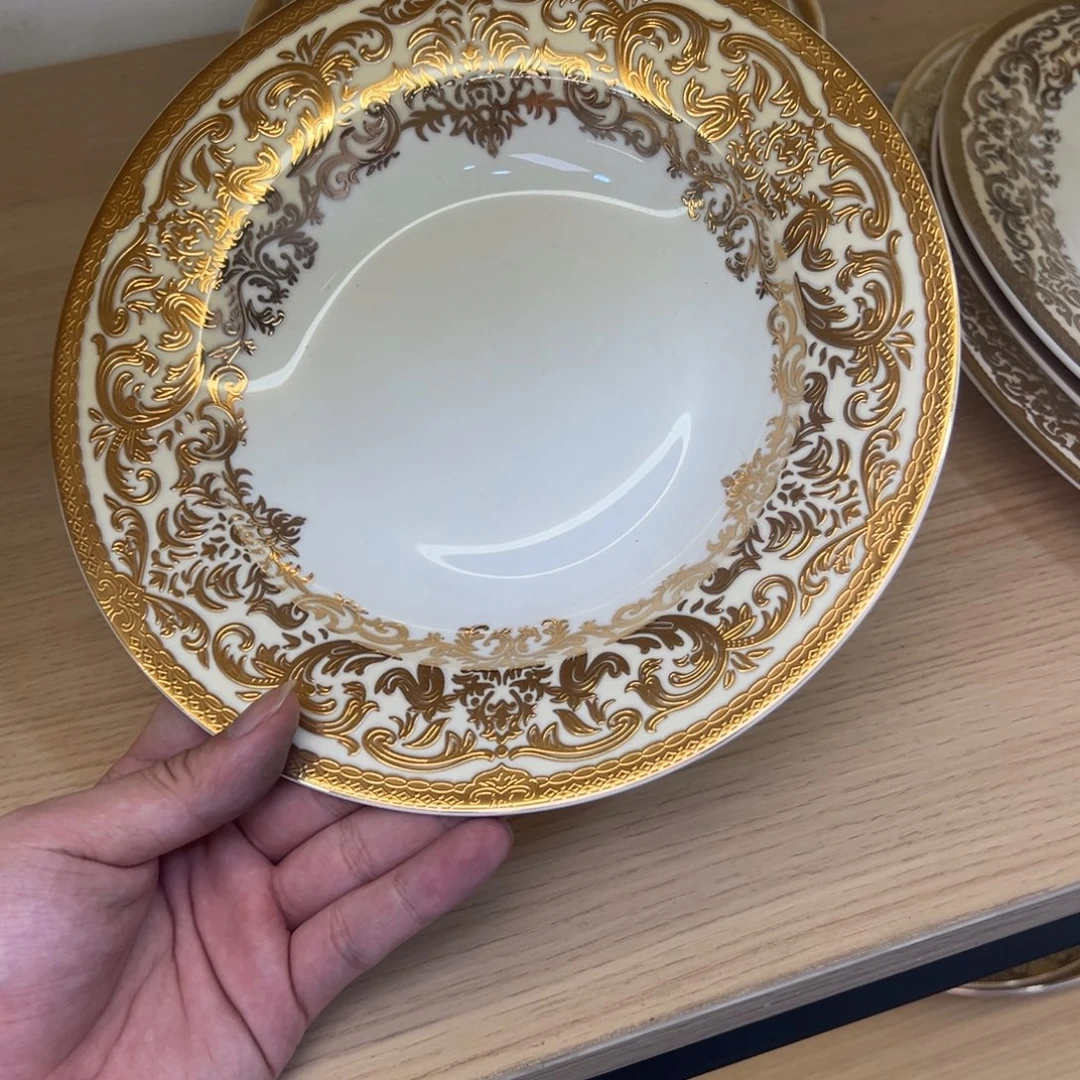 瓷片9寸草帽盘两个一单