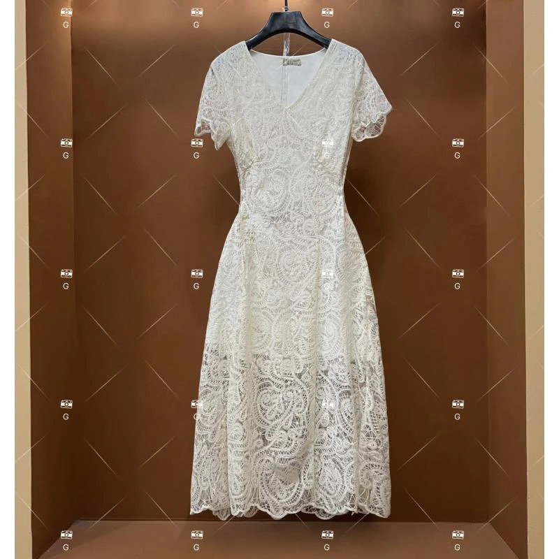 【M】春夏丨设计师轻奢法式印花女士连衣裙GS-55016