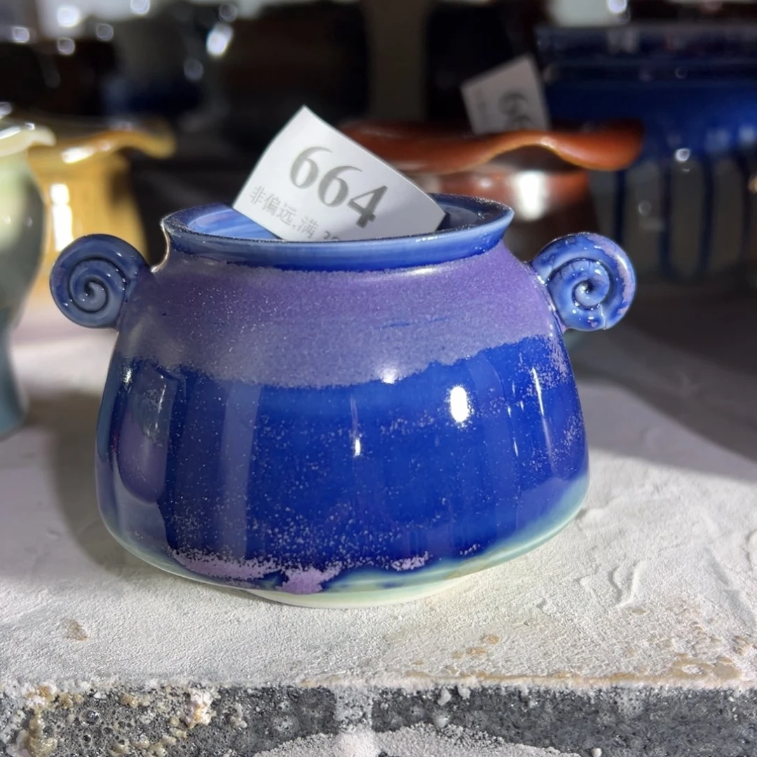 红陶景德镇手工花盆