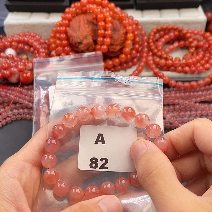 南红玛瑙未镶嵌多样性发货默认微瑕称重10mm