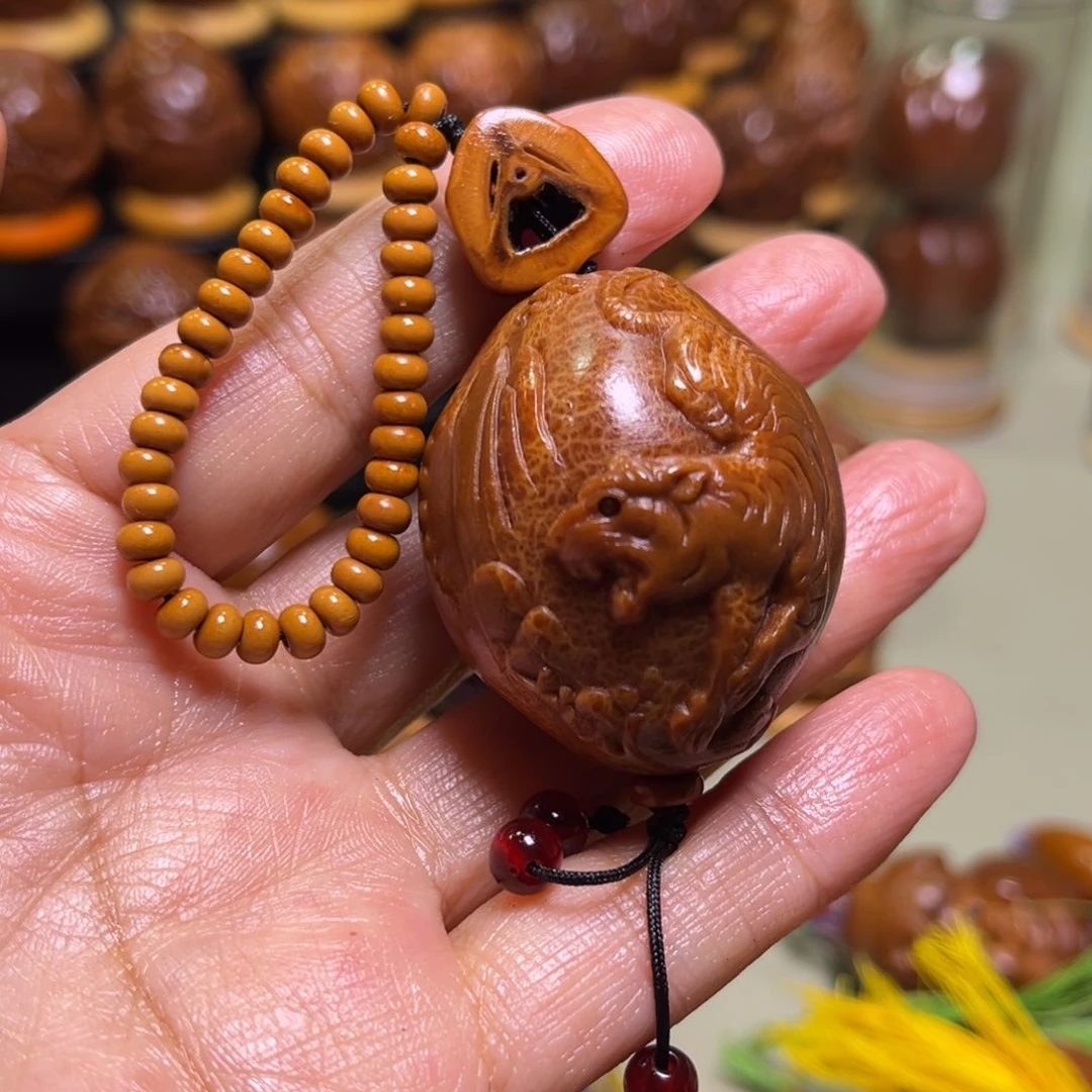 橄榄核手串/手链链子老虎