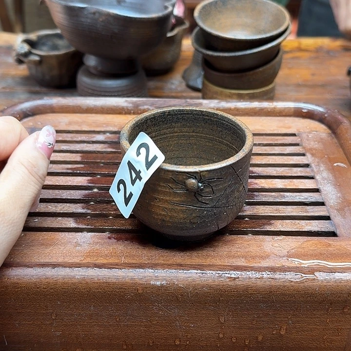 纯手工制作粗陶茶具