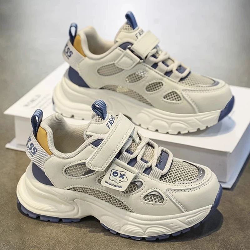 ABC男童鞋2025春季新款儿童防滑软底运动鞋中大童男孩老爹鞋潮鞋