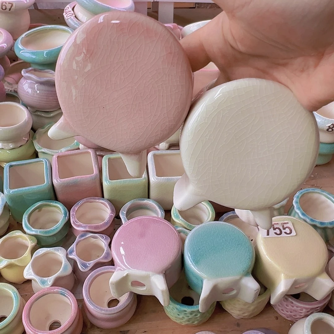 陶瓷花盆当场满12包邮