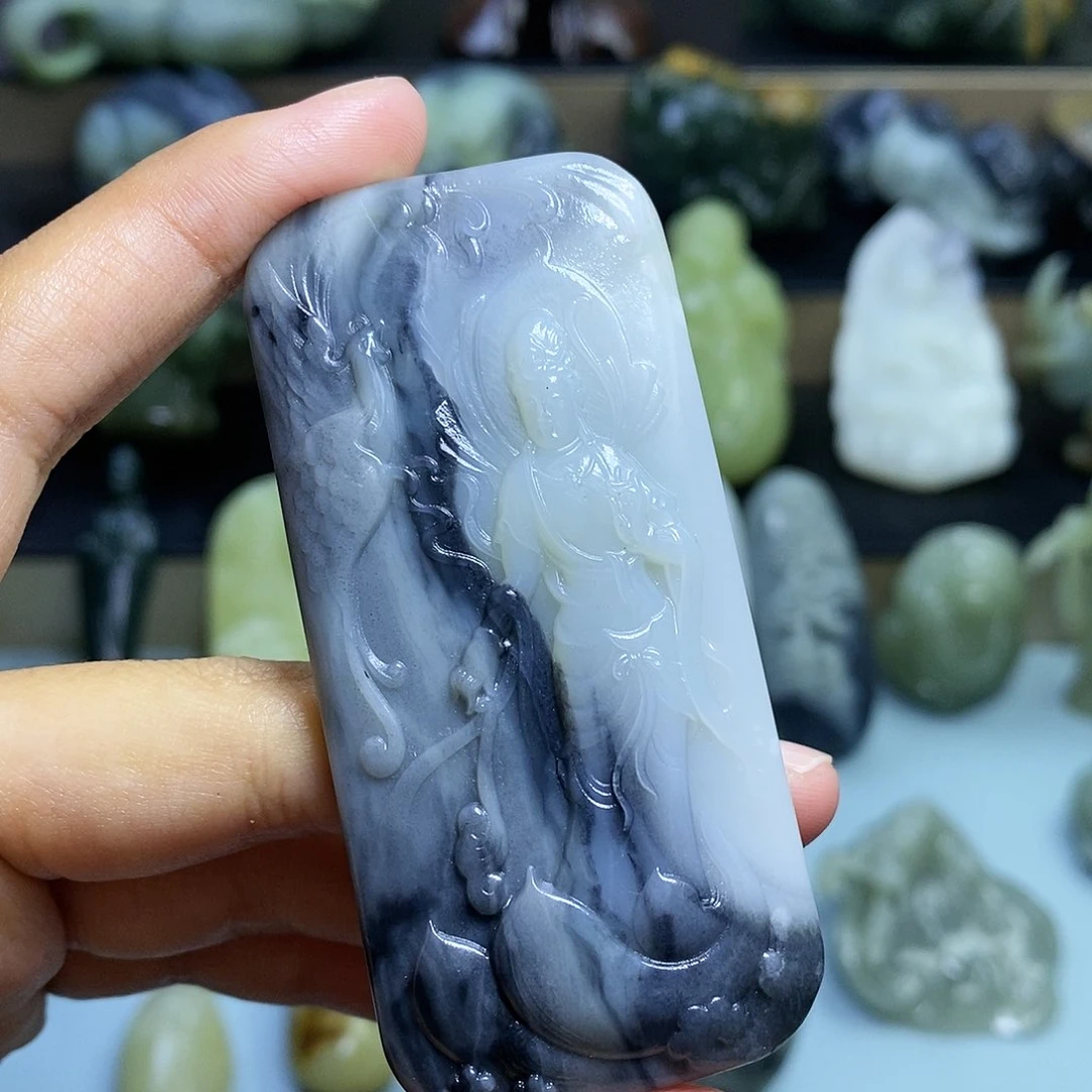 颈饰未镶嵌和田玉?****8