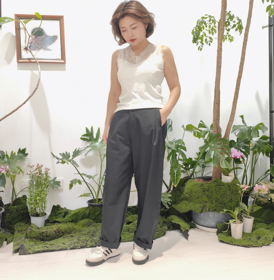 韩版大码宽松休闲裤胖mm显瘦百搭时尚气球裤女