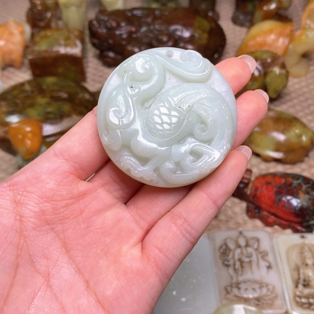 白玉菩提吊坠白玉菩提白玉菩提摆件