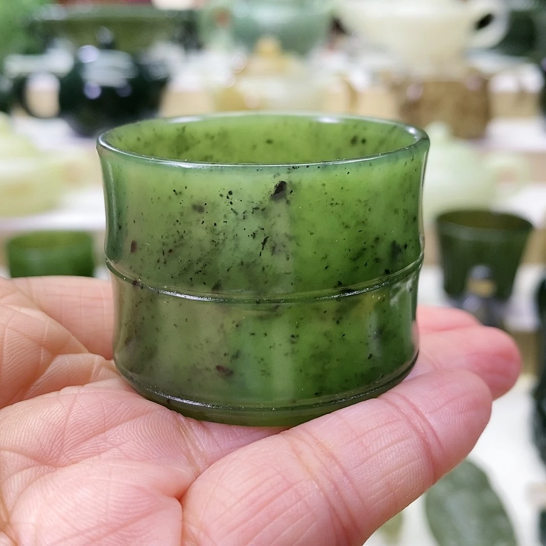 和田玉茶杯未镶嵌